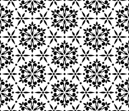 Abstract patterns seamless Stencil doodle sketch black and white good moodのイラスト素材