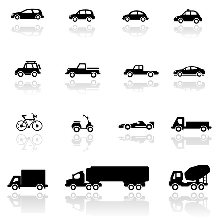 Icon set  Vehiclesのイラスト素材