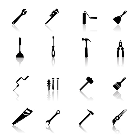 Icons set toolsのイラスト素材