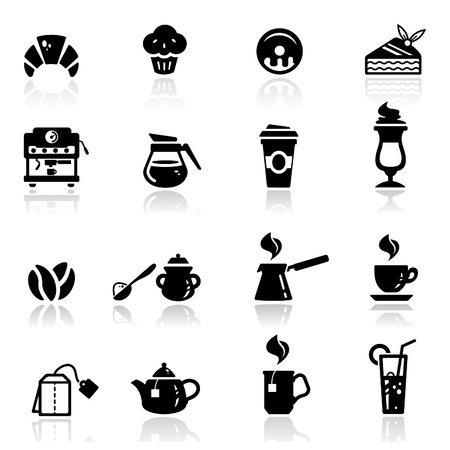 Icons set Cafeのイラスト素材