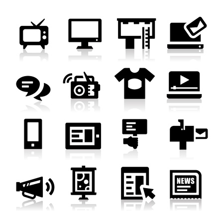 Advertisement iconsのイラスト素材