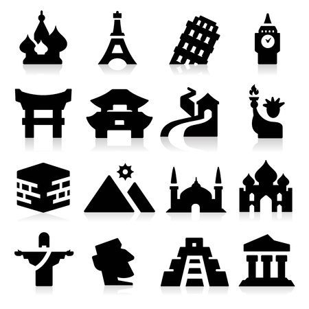 Landmarks Two Iconsのイラスト素材