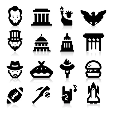 American Culture Iconsのイラスト素材