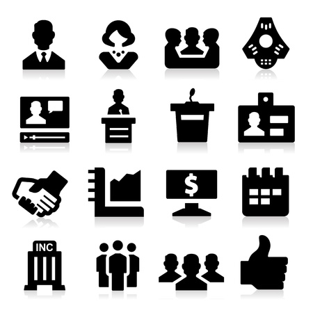 Business   Meeting Iconsのイラスト素材