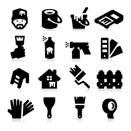 Painting Iconsのイラスト素材