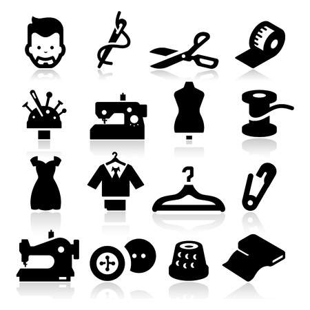 Sewing Iconsのイラスト素材