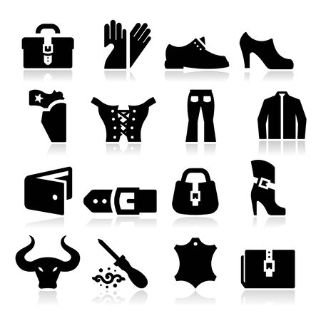 Leather Iconsのイラスト素材