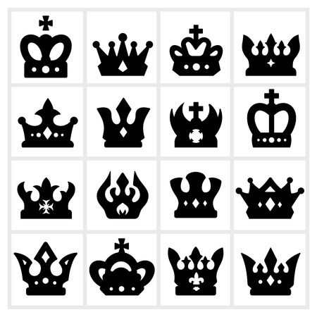 Crowns Iconsのイラスト素材