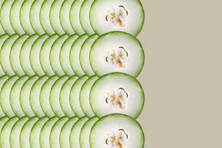 Winter melon slices backgroundの写真素材