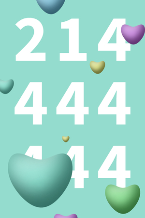 214 Valentine's Day heart shape balloons backgroundの写真素材