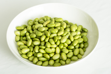 Fresh edamame beansの写真素材