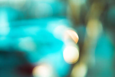 Out-of-focus background with blue and yellow tones