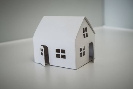White Paper Houseの写真素材