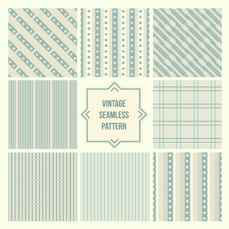 Seamless backgrounds collection, vintage tileのイラスト素材