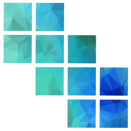 Color Polygonal vector Abstract Geometric backgroundsのイラスト素材