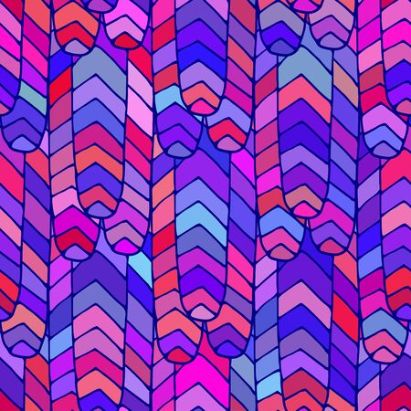 Seamless abstract pattern vector pink, blue, red colorsのイラスト素材