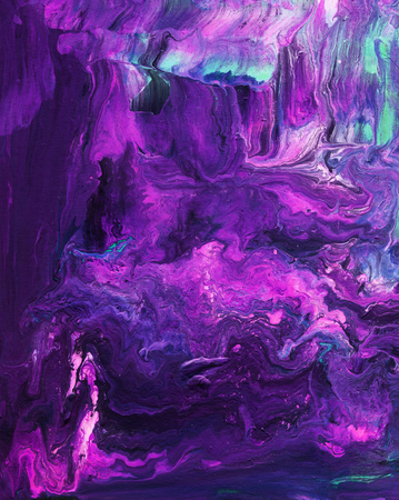 Abstract purple paint background. Acrylic texture with marble patternの写真素材