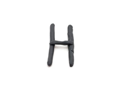 clay alphabet kid hand writing style for cute wordsの写真素材