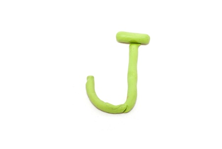 clay alphabet kid hand writing style for cute wordsの写真素材