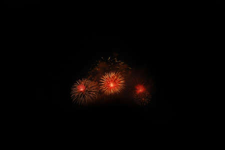 beautiful fireworks at chiangmai thailand new year 2011 celebration