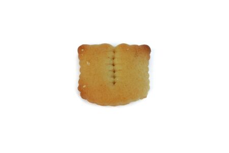 cracker font isolated on white backgroundの写真素材