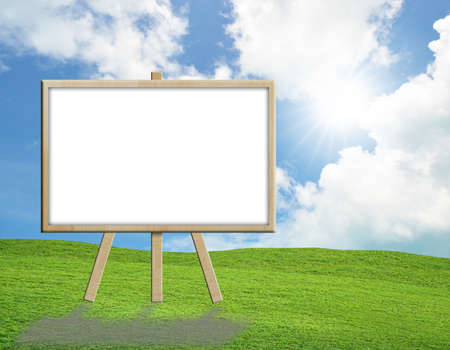 art work for blank signs with nature backgroundの写真素材