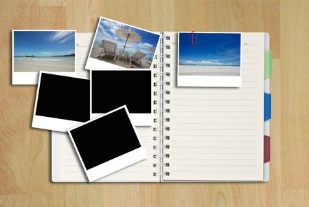 art work of photo frames on the backgroundの写真素材