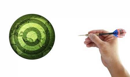 an idea picture of dart game for business use.の写真素材