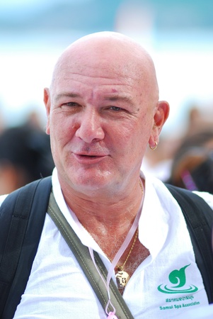 KO SAMUI, THAILAND - AUGUST 25: World record of Thailand spa at ko samui  on August 25,2011 
in Ko Samui island, Thailand. There are 250 therapist simultaneous massages for world record.のeditorial素材