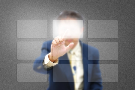 An attractive artwork of business idea with asian model.の写真素材