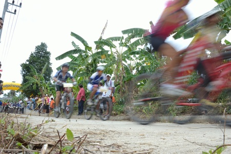 KO SAMUI, THAILAND - SEPTEMBER 11: Samui MTB XC 2011 at ko samui city on September 11,2011 in Ko Samui island, Thailand. The first of mountain bike race in ko samui city suratthaini province thailand.のeditorial素材