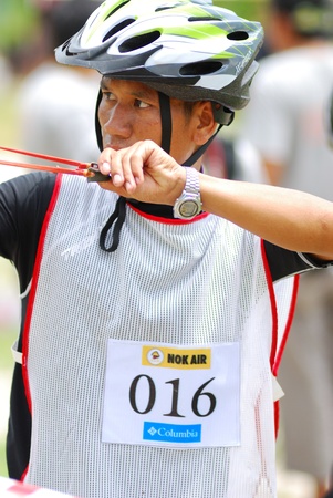 KO SAMUI, THAILAND - SEPTEMBER 17: The ibis Koh Samui Trophy 2011 International Adventure Race and Fun Run at ko samui on September 17,2011 in Ko Samui island, Thailand. The international Amazing Thailand Adventure Race.のeditorial素材