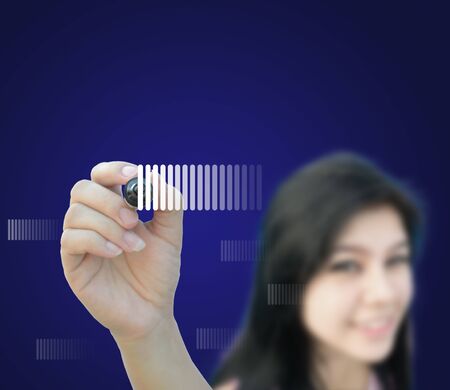 artwork for business idea from business person.の写真素材