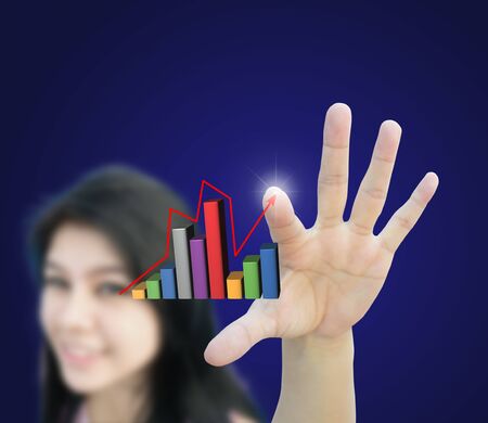 artwork for business idea from business person.の写真素材