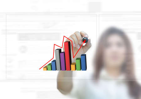 artwork for business idea from business person.の写真素材