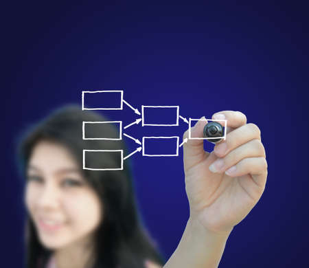 artwork for business idea from business person.の写真素材