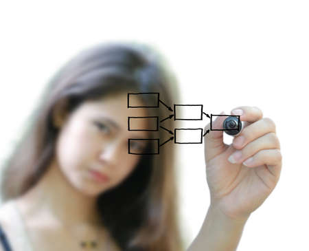 artwork for business idea from business person.の写真素材