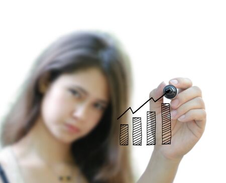 artwork for business idea from business person.の写真素材