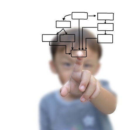 artwork for business idea from business person.の写真素材