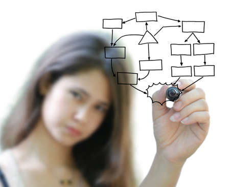 artwork for business idea from business person.の写真素材