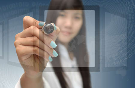 business concept from business woman.の写真素材