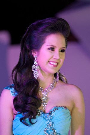 CHIANGRAI, THAILAND - DECEMBER 25: Bongkot Income during the "miss chiangrai contest 2011" at Chiangrai province on December 25, 2011 in Chiangrai, Thailand.のeditorial素材