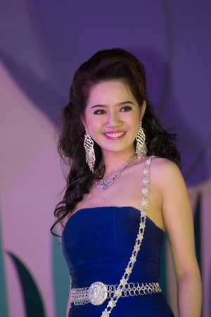 CHIANGRAI, THAILAND - DECEMBER 25: Venus Nanthachai during the "miss chiangrai contest 2011" at Chiangrai province on December 25, 2011 in Chiangrai, Thailand.のeditorial素材