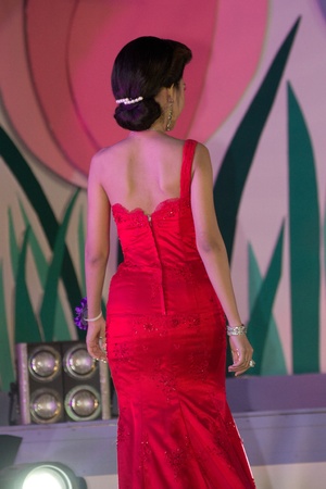 CHIANGRAI, THAILAND - DECEMBER 25: Bongkot Income during the "miss chiangrai contest 2011" at Chiangrai province on December 25, 2011 in Chiangrai, Thailand.のeditorial素材