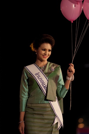 CHIANGMAI, THAILAND - JANUARY 3: Wannapha Sriprasong during the "Miss chiangmai contest 2012" at Chiangmai province on January 3, 2012 in Chiangmai, Thailand.のeditorial素材