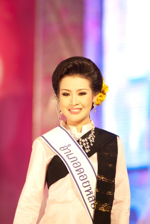 CHIANGMAI, THAILAND - JANUARY 3: Kotchakorn Janchawatwong during the "Miss chiangmai contest 2012" at Chiangmai province on January 3, 2012 in Chiangmai, Thailand.のeditorial素材