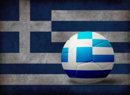 Grunge European flag from old dirty paper background.の写真素材