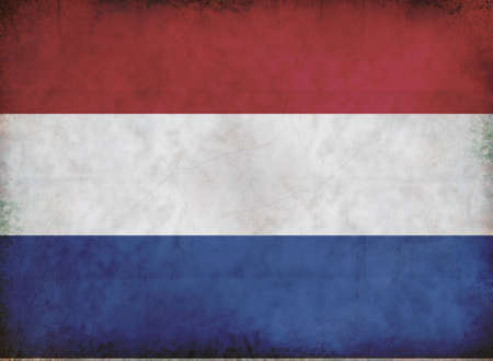 Grunge European flag from old dirty paper background.の写真素材