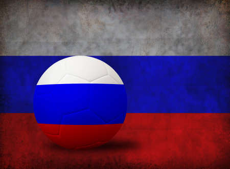 Grunge European flag from old dirty paper background.の写真素材