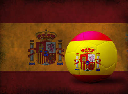 Grunge European flag from old dirty paper background.の写真素材